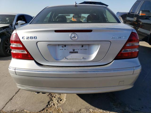 WDBRF92HX7F876349 - 2007 MERCEDES-BENZ C 280 4MATIC SILVER photo 6