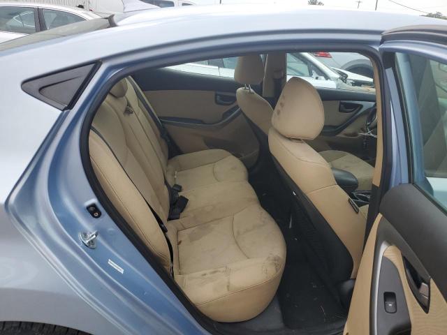 KMHDH4AE2CU382973 - 2012 HYUNDAI ELANTRA GLS BLUE photo 10