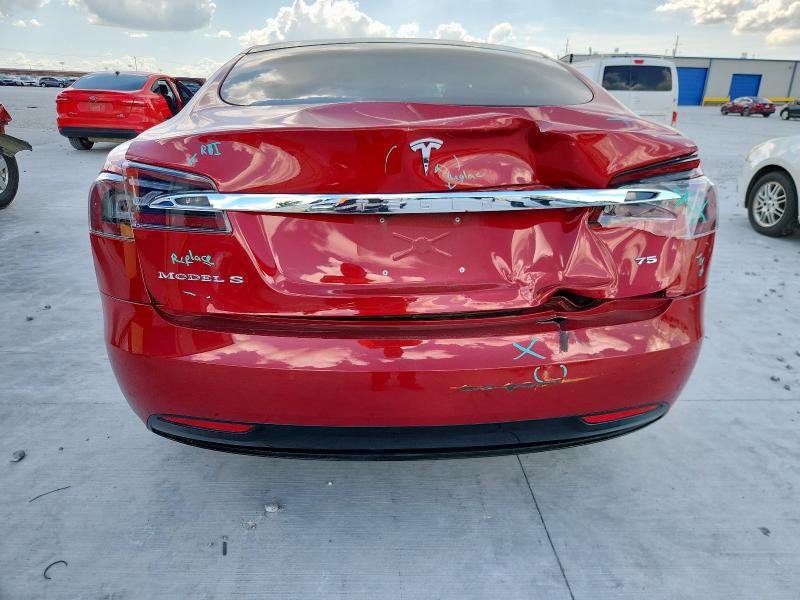 5YJSA1E11HF231340 - 2017 TESLA MODEL S RED photo 6