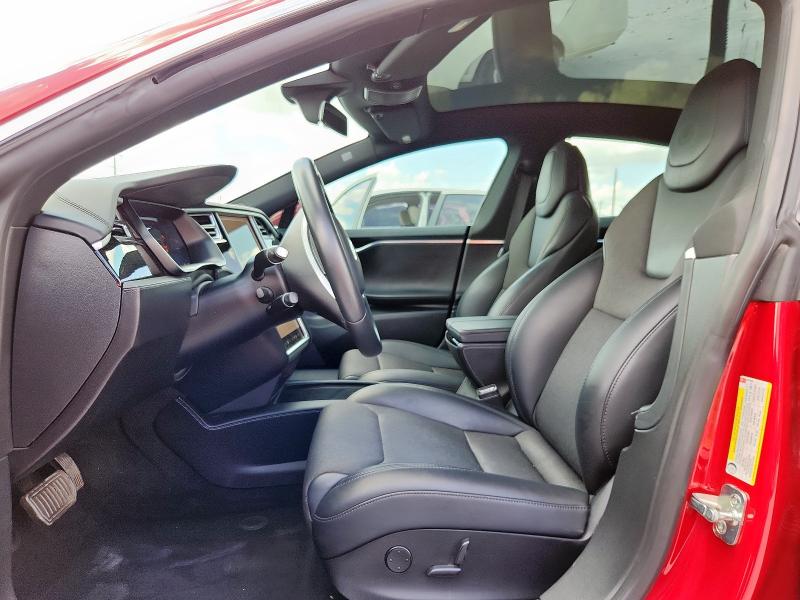 5YJSA1E11HF231340 - 2017 TESLA MODEL S RED photo 7