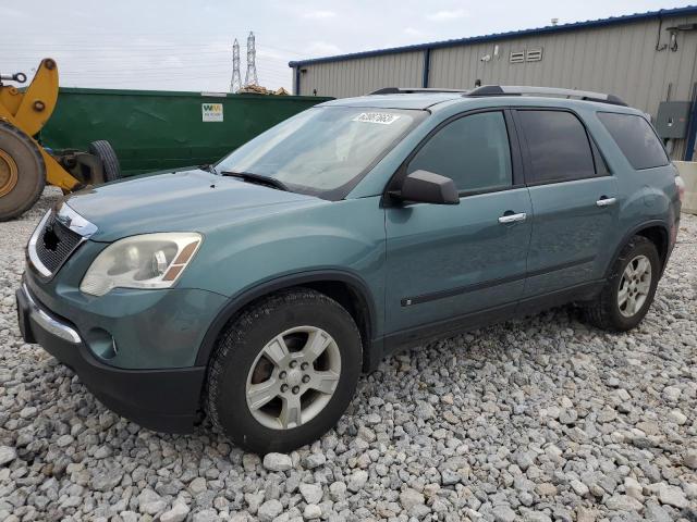 1GKLVKED6AJ133450 - 2010 GMC ACADIA SL GREEN photo 1