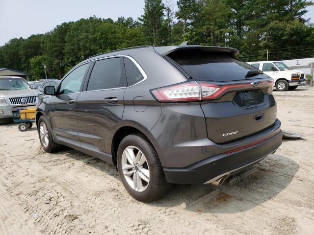 2FMTK4J8XFBC05122 - 2015 FORD EDGE SEL GRAY photo 2