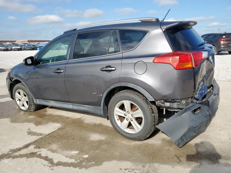 2T3RFREV2DW102965 - 2013 TOYOTA RAV4 XLE GRAY photo 2