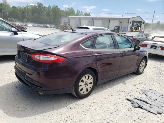 3FA6P0G78DR232138 - 2013 FORD FUSION S BURGUNDY photo 3