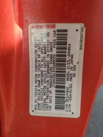 JT2AC52L5V0280059 - 1997 TOYOTA TERCEL CE RED photo 13