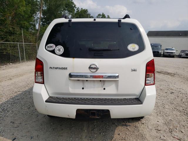 5N1AR18B58C647540 - 2008 NISSAN PATHFINDER S WHITE photo 6