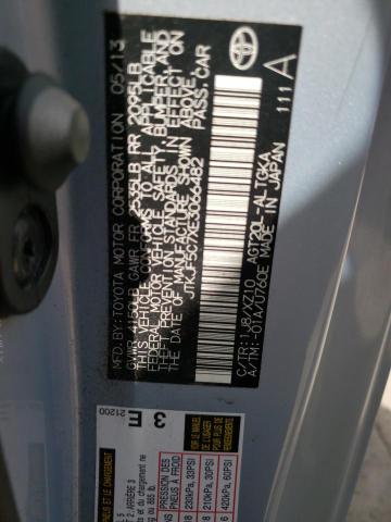 JTKJF5C7XE3066482 - 2014 TOYOTA SCION TC 银色 照片 12