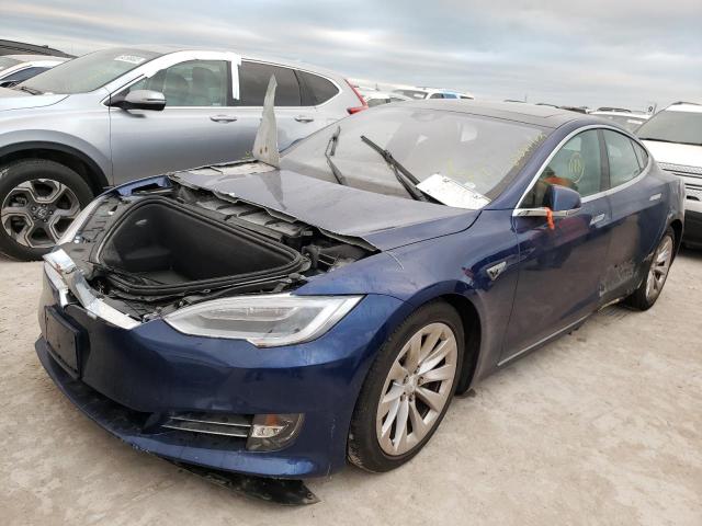 5YJSA1E2XGF141028 - 2016 TESLA MODEL S Կապույտ լուսանկար 2