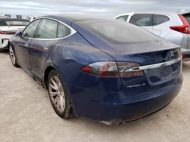 5YJSA1E2XGF141028 - 2016 TESLA MODEL S Կապույտ լուսանկար 3