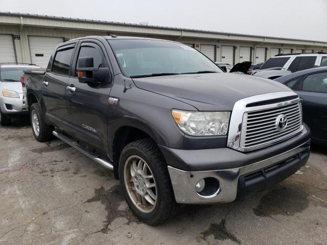 5TFHY5F18CX222046 - 2012 TOYOTA TUNDRA CREWMAX LIMITED GRAY photo 4