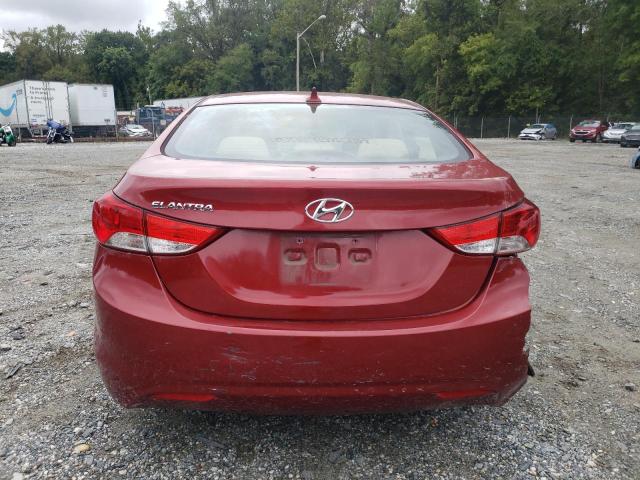 KMHDH4AE8BU116033 - 2011 HYUNDAI ELANTRA GLS RED photo 6