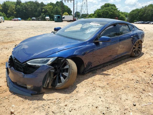 5YJSA1E22MF424423 - 2021 TESLA MODEL S Mavi foto 1