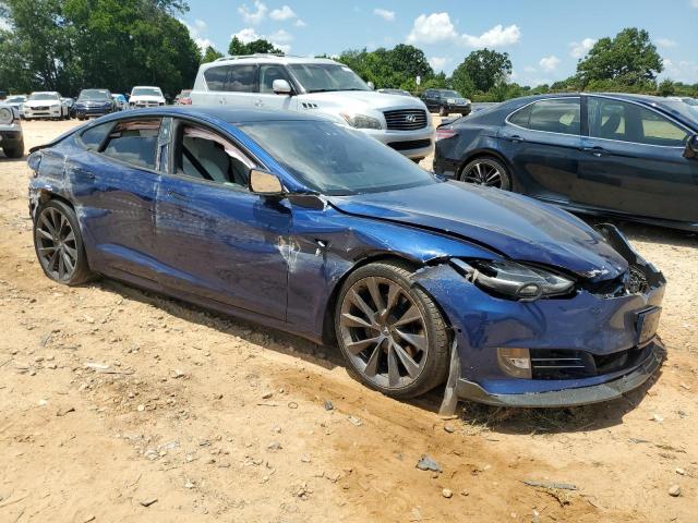 5YJSA1E22MF424423 - 2021 TESLA MODEL S Mavi foto 4