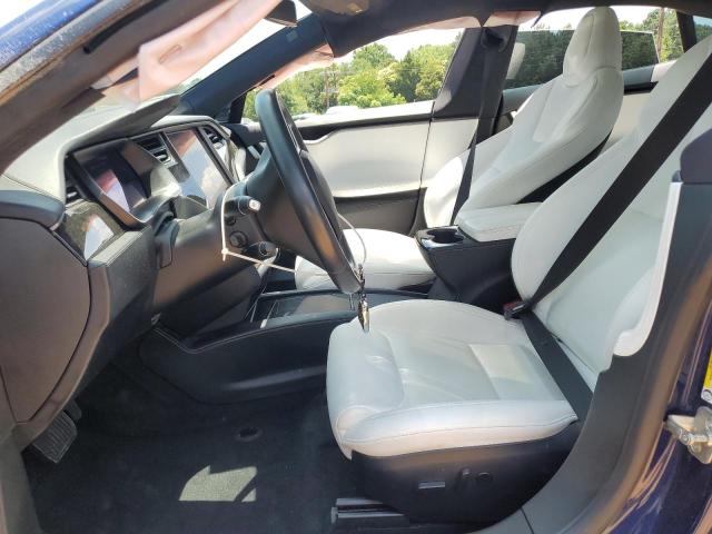 5YJSA1E22MF424423 - 2021 TESLA MODEL S Mavi foto 7