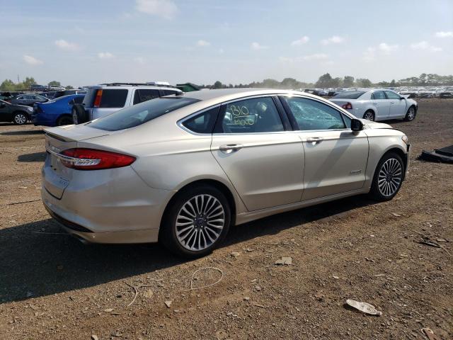 3FA6P0RU9JR219106 - 2018 FORD FUSION TITANIUM/PLATINUM HEV TAN photo 3