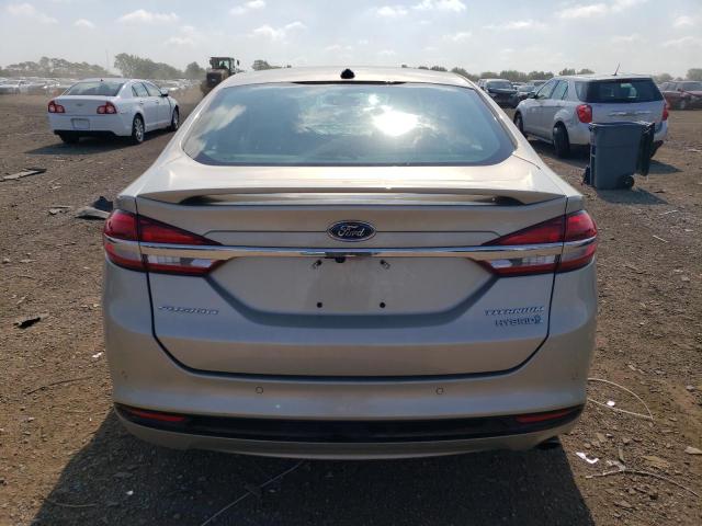 3FA6P0RU9JR219106 - 2018 FORD FUSION TITANIUM/PLATINUM HEV TAN photo 6