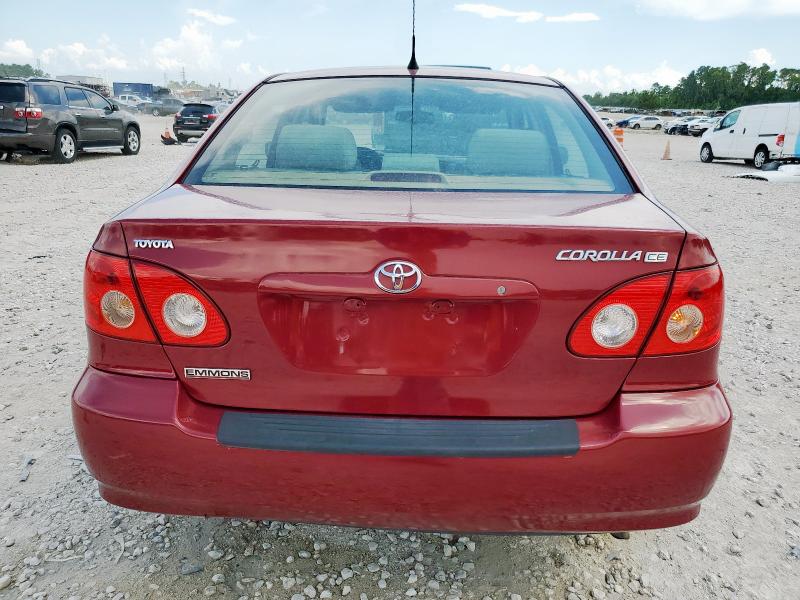1NXBR32E67Z842557 - 2007 TOYOTA COROLLA CE Rot Foto 6