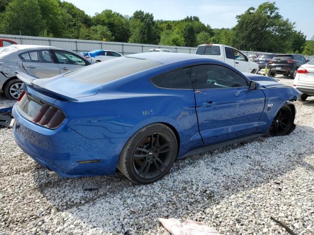 1FA6P8CF0H5312148 - 2017 FORD MUSTANG GT BLUE photo 3