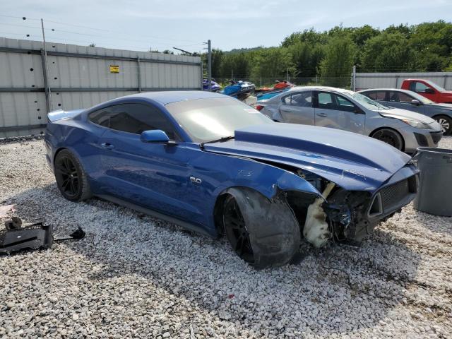 1FA6P8CF0H5312148 - 2017 FORD MUSTANG GT BLUE photo 4