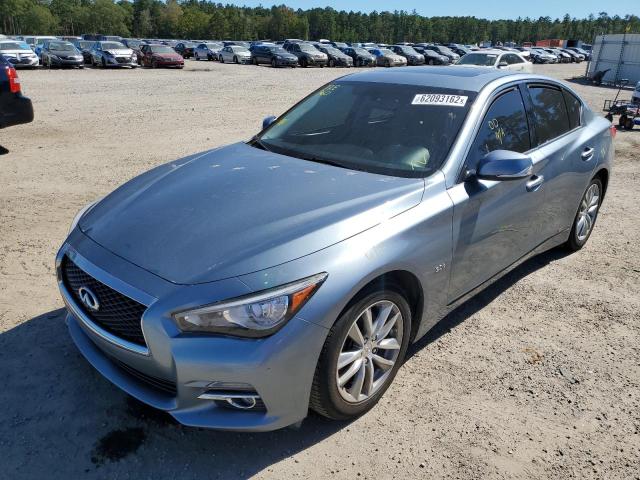 JN1EV7AP2HM737557 - 2017 INFINITI Q50 PREMIUM TEAL photo 2