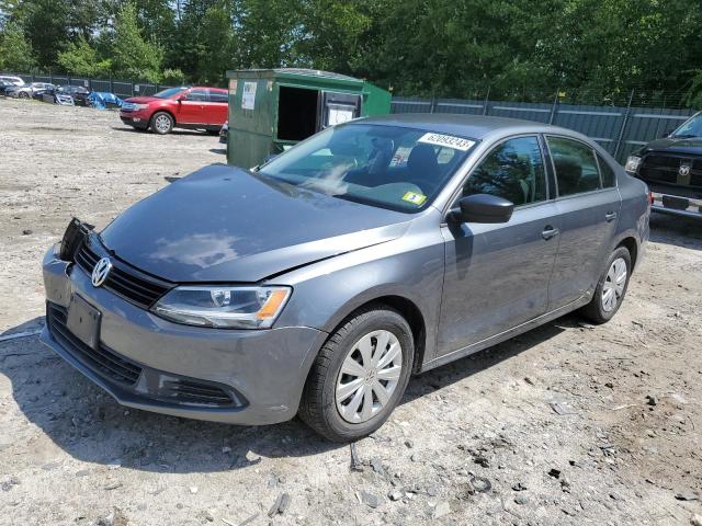 3VW1K7AJ0EM443278 - 2014 VOLKSWAGEN JETTA BASE 灰色 照片 1