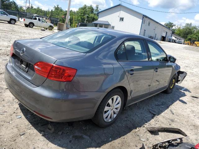 3VW1K7AJ0EM443278 - 2014 VOLKSWAGEN JETTA BASE 灰色 照片 3