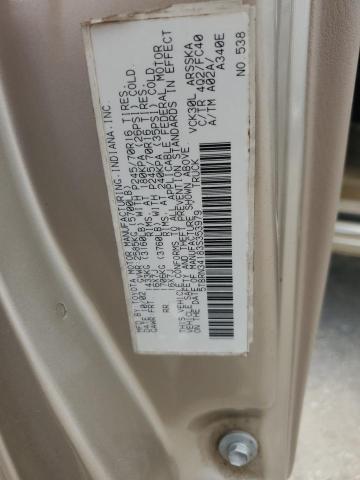 5TBRN34183S353979 - 2003 TOYOTA TUNDRA ACCESS CAB SR5 TAN photo 12