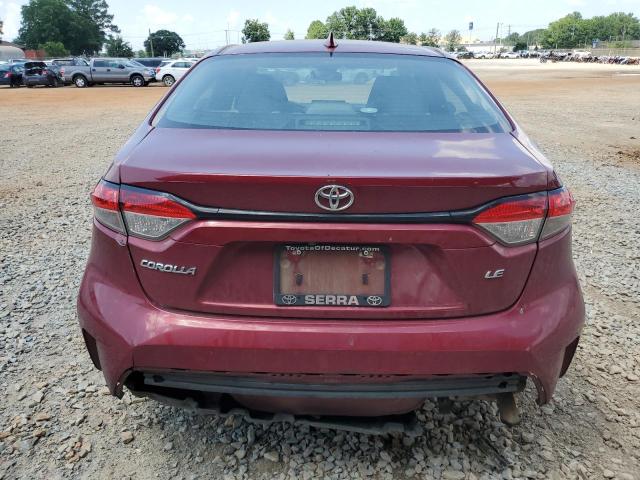 5YFEPMAE1NP332433 - 2022 TOYOTA COROLLA LE მუქწითელი ფოტო 6