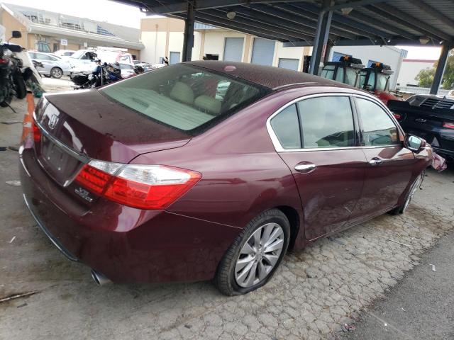 1HGCR3F96EA029564 - 2014 HONDA ACCORD TOURING BURGUNDY photo 3