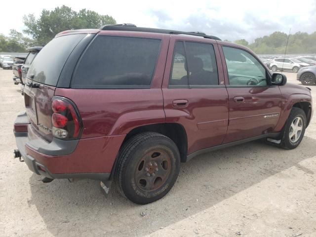 1GNDT13S742336225 - 2004 CHEVROLET TRAILBLAZE LS MAROON photo 3