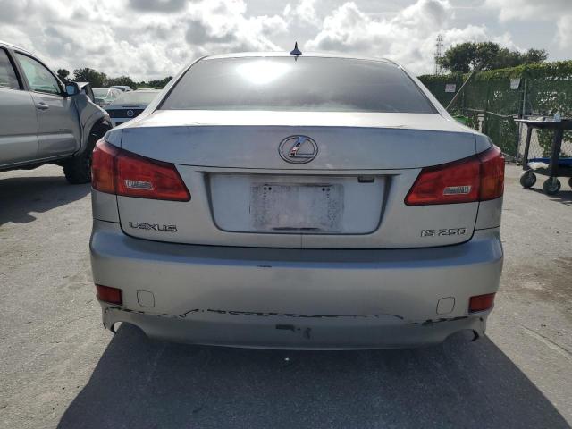 JTHBK262782074344 - 2008 LEXUS IS 250 SILVER photo 6