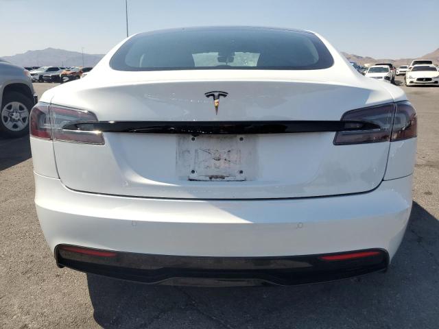 5YJSA1E57MF446783 - 2021 TESLA MODEL S WHITE photo 6