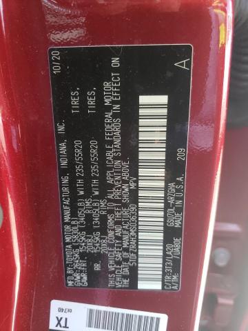 5TDFZRAH3MS036390 - 2021 TOYOTA HIGHLANDER PLATINUM RED photo 14