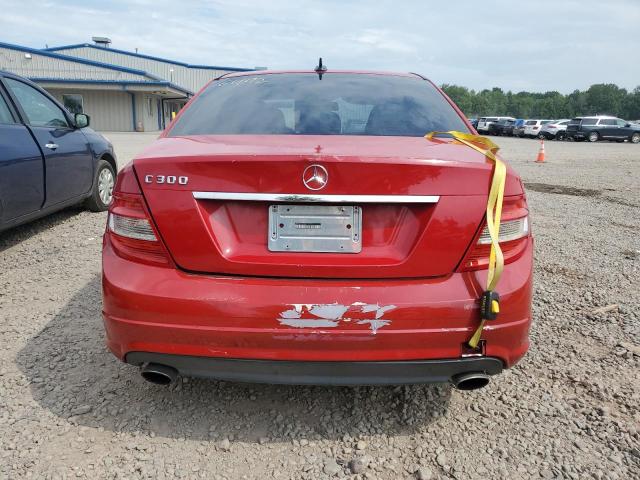 WDDGF5EB1AR112331 - 2010 MERCEDES-BENZ C 300 RED photo 6