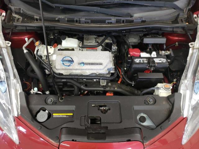 JN1AZ0CP4CT019286 - 2012 NISSAN LEAF SV RED photo 11