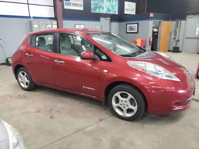 JN1AZ0CP4CT019286 - 2012 NISSAN LEAF SV RED photo 4