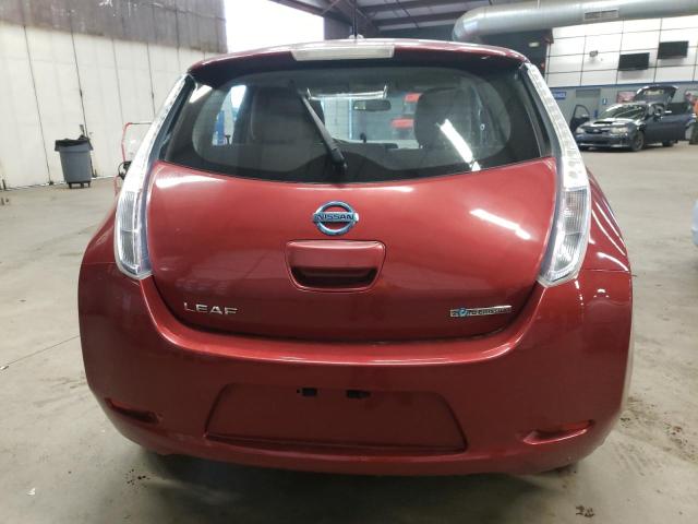 JN1AZ0CP4CT019286 - 2012 NISSAN LEAF SV RED photo 6