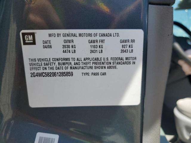 2G4WC582061285859 - 2006 BUICK LACROSSE CX Blau Foto 12