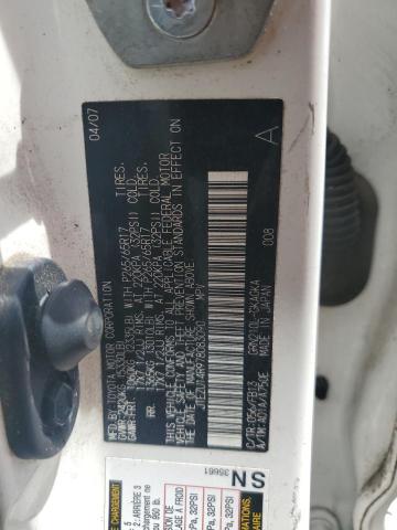JTEZU14R978083090 - 2007 TOYOTA 4RUNNER SR5 WHITE photo 13