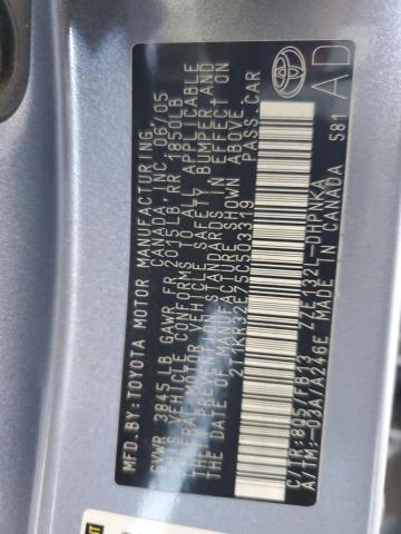 2T1KR32E75C503319 - 2005 TOYOTA COROLLA MA XR BLUE photo 12