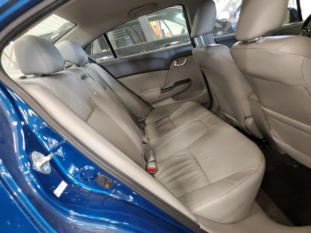 19XFB2F91CE044543 - 2012 HONDA CIVIC EXL ლურჯი ფოტო 10