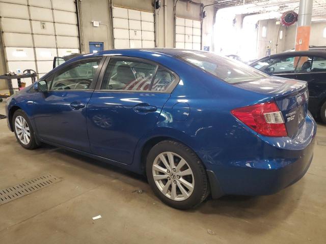 19XFB2F91CE044543 - 2012 HONDA CIVIC EXL ლურჯი ფოტო 2