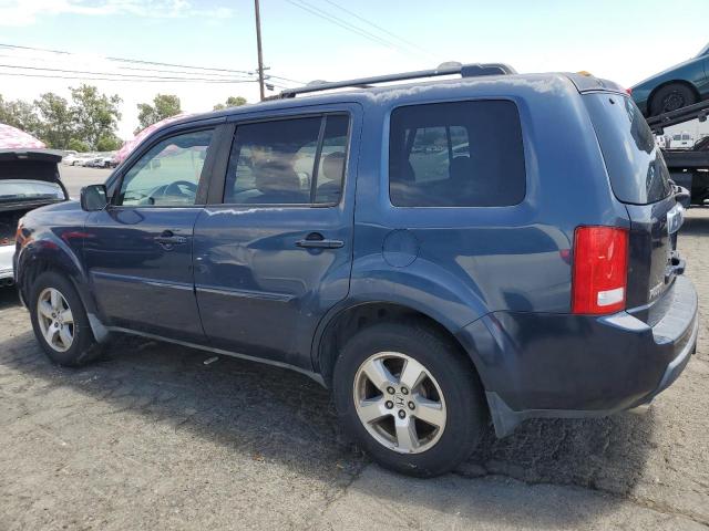 5FNYF38439B027153 - 2009 HONDA PILOT EX BLUE photo 2