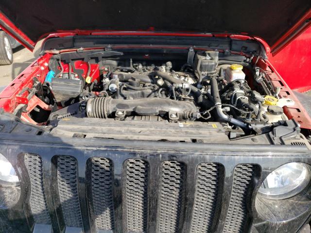 1C4GJXAN7MW588223 - 2021 JEEP WRANGLER SPORT RED photo 11