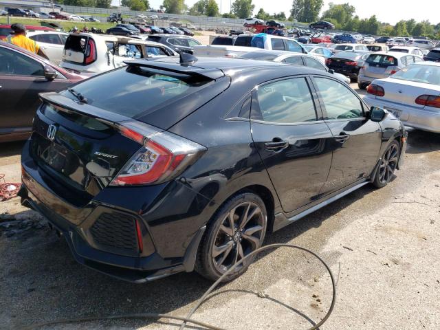 SHHFK7H46JU223861 - 2018 HONDA CIVIC SPORT შავი ფოტო 3