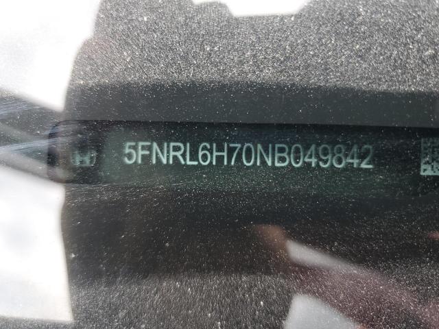 5FNRL6H70NB049842 - 2022 HONDA ODYSSEY EXL წითელი ფოტო 13