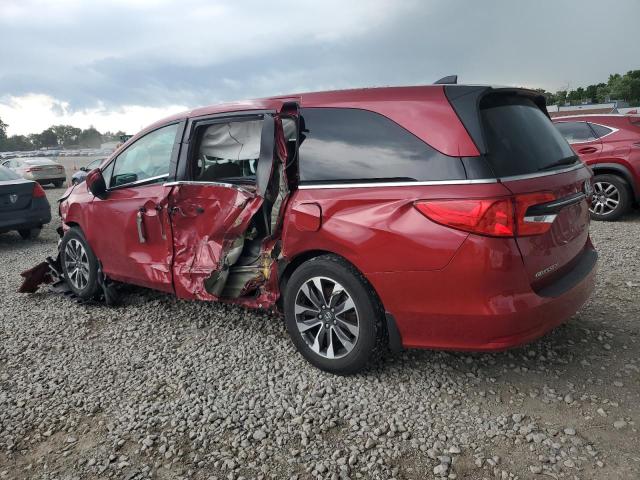 5FNRL6H70NB049842 - 2022 HONDA ODYSSEY EXL წითელი ფოტო 2