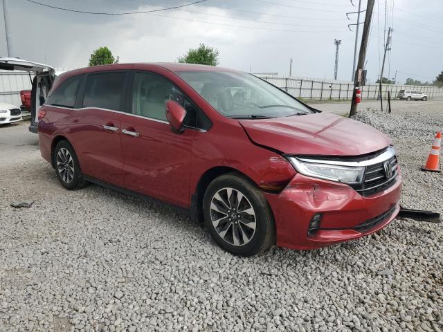 5FNRL6H70NB049842 - 2022 HONDA ODYSSEY EXL წითელი ფოტო 4