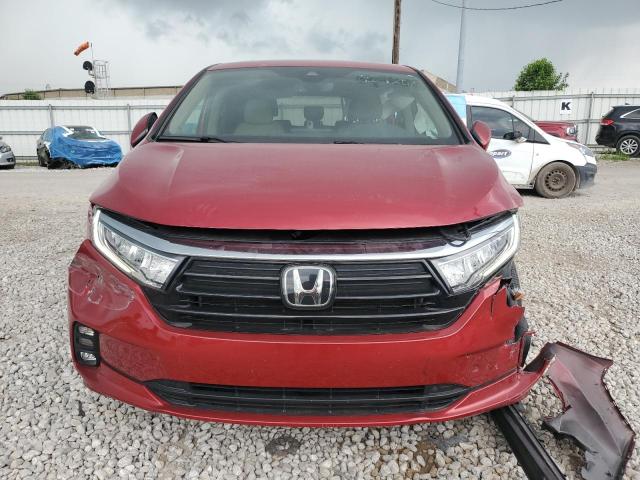 5FNRL6H70NB049842 - 2022 HONDA ODYSSEY EXL წითელი ფოტო 5