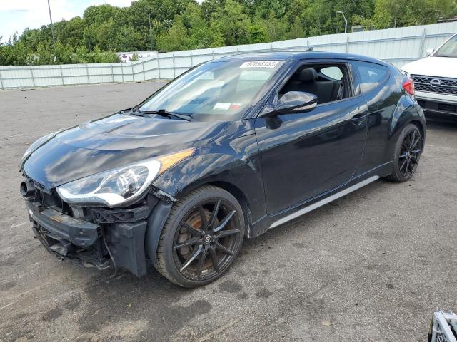 KMHTC6AE0EU206268 - 2014 HYUNDAI VELOSTER TURBO BLACK photo 1